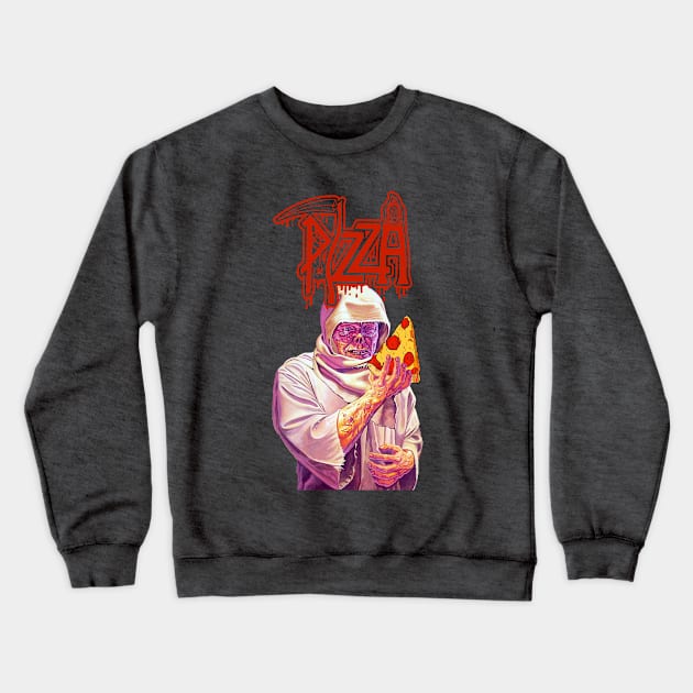 Death "Pizza" Parody Shirt Crewneck Sweatshirt by lilmousepunk